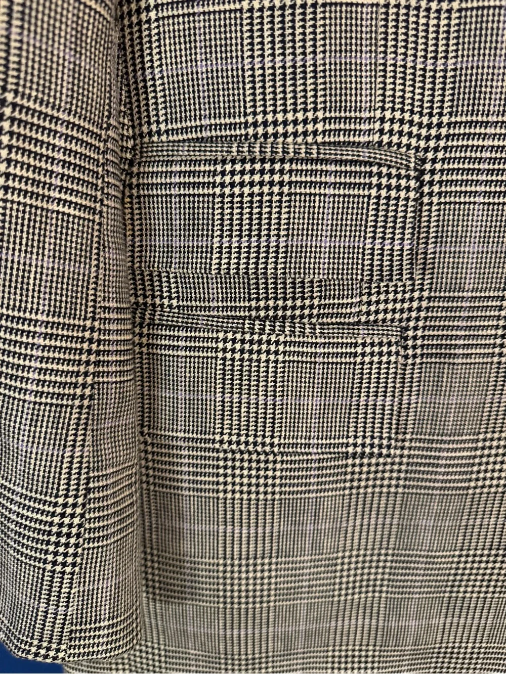 Polo by Ralph Lauren Glen Plaid Sport Coat in White/Black Wool & Flax 42L READ - Picture 3 of 16